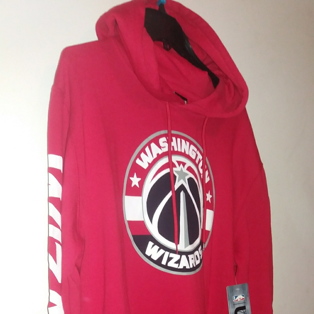 Red Washington Wizards NBA Sz.L Hoodie Long Sleeve